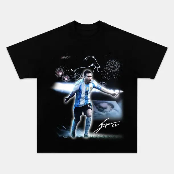 Messi Goat T-Shirt, Messi Vintage Graphic Tees, Unisex Soccer Shirt, Sport Merch, Gift For Fan, Cotton comfort Menswear...