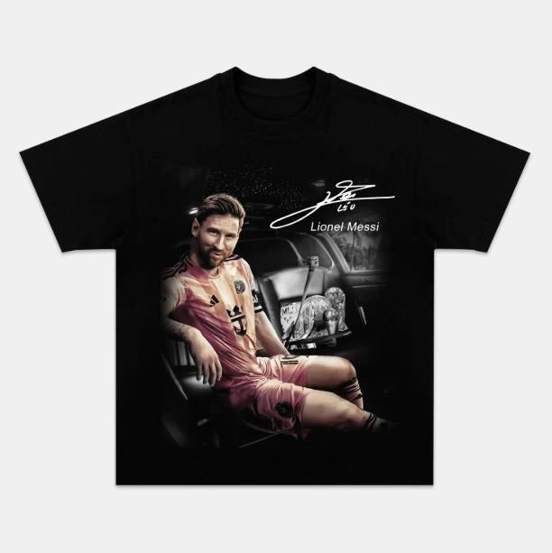 Messi Signature T-Shirt, Messi Vintage Graphic Tees, Unisex Soccer Shirt, Sport Merch, Gift For Fan, Cotton comfort...