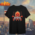 Metallica Flaming Rebel Skull Shirt