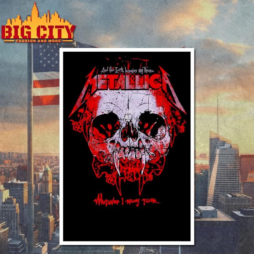 Metallica Wherever I May Roam Skull Shirt