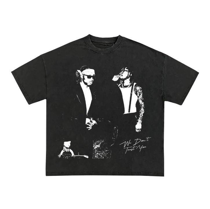 Metro Boomin & Future "We Don't Trust You" Garment Dyed T Shirt Hoodie, Sweatshirt | RetroVerseTees.com