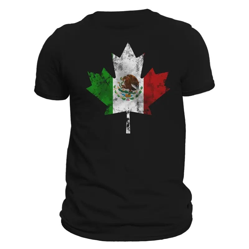 Mexican Canadian Maple Leaf T-Shirt Hoodie, Sweatshirt | RetroVerseTees.com