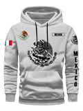Mexican Coat FOG Arms Print Hoodie, Street Style, Daily Wear, Comfortable Fabric, Cultural Inspiration Design, Men'WB...