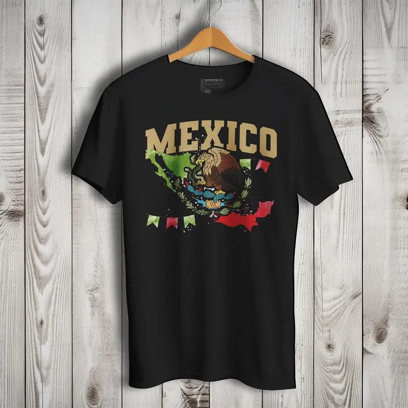 Mexican Flag Celebration Short Sleeve T-Shirt- Playera De Mexico Hoodie, Sweatshirt | RetroVerseTees.com