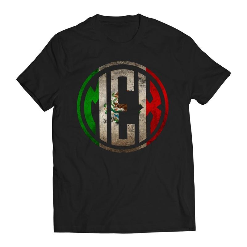 Mexican Flag Distressed Logo Mexico Independence Day Men's Graphic T-Shirt Hoodie, Sweatshirt | RetroVerseTees.com