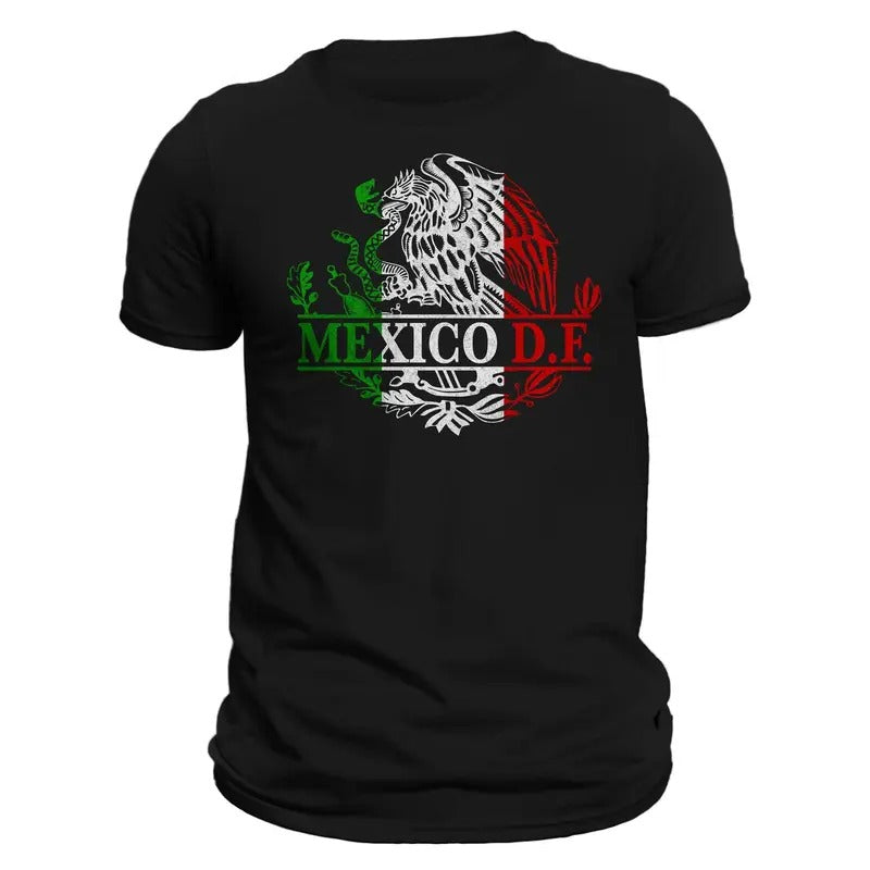 Mexico D.F. Mexico Eagle Emblem Mexican T-Shirt Hoodie, Sweatshirt | RetroVerseTees.com