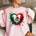 Mexico Heart Patriotic Hoodie Sweater T Shirt, Mexican Flag Tee, Trendy Mexican Lover Shirt, Unisex Sweater Pullover Tee...