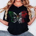 Mexico Mexican Flag Butterfly Independence Day Mexican Pride T-Shirt, For Men, For Women Hoodie, Sweatshirt