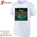 Miami Canes U logo palm trees shirt