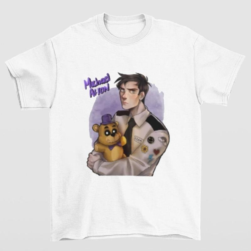 Michael Afton Classic Graphic Tee Featuring FNAF-Inspired Design Hoodie, Sweatshirt | RetroVerseTees.com