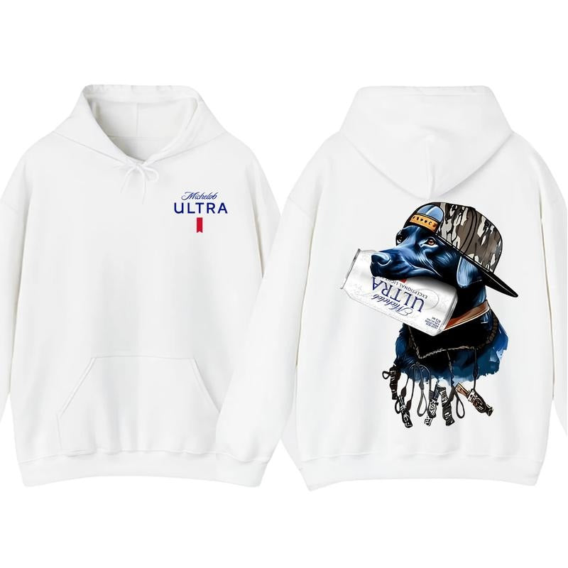 Michelob Ultra Dog Hunting 2-Sided Graphic Hoodie and T-Shirt