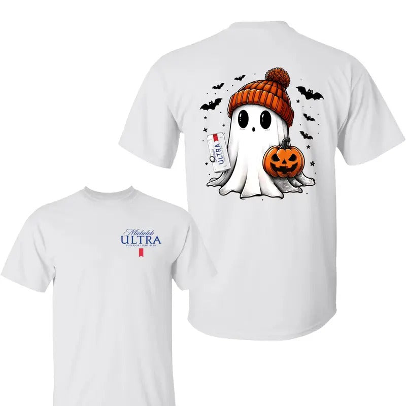 Michelob Ultra Ghost Cute Pumpkin Halloween Shirt , Michelob Ultra Shirt, Halloween Shirt, Halloween Sweatshirt, Unisex...