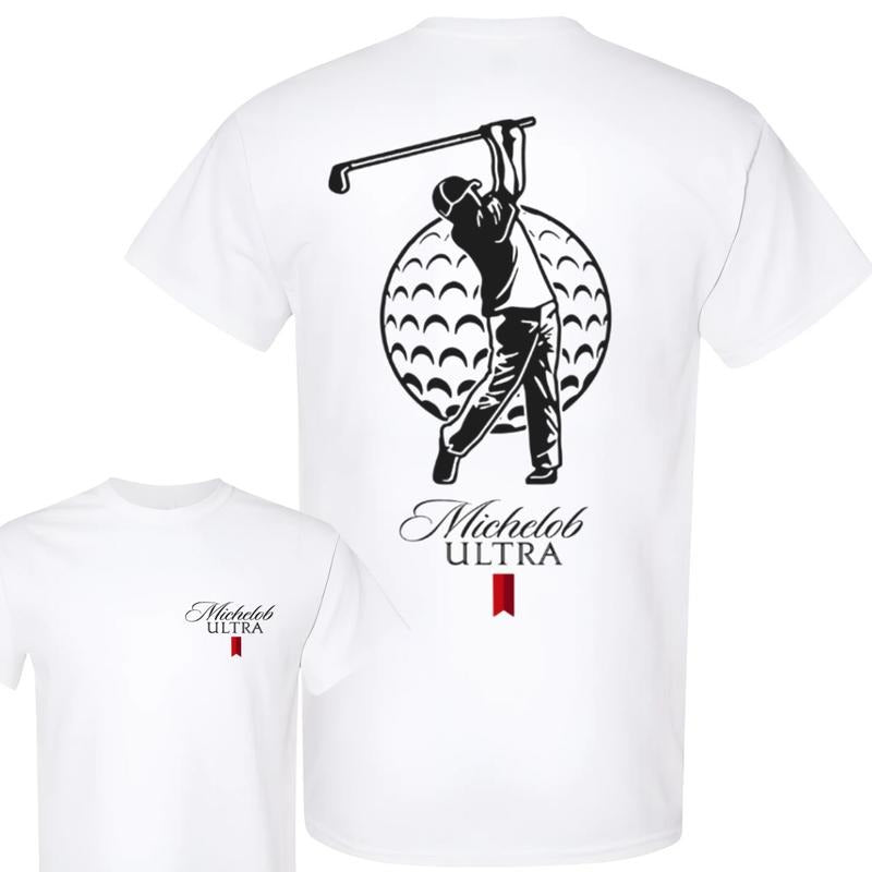 Michelob Ultra Golf Tshirt , Double Side ,Full Color, Men's Tops , For Him , For Her,Michelob Ultra Tee Hoodie, Sweatshirt
