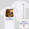 Michelob Ultra Hunter Dog T-Shirt, Military Style Sunset Graphic Tee. FOG Cotton Shirt for Outdoorsmen, Beer Lovers,...
