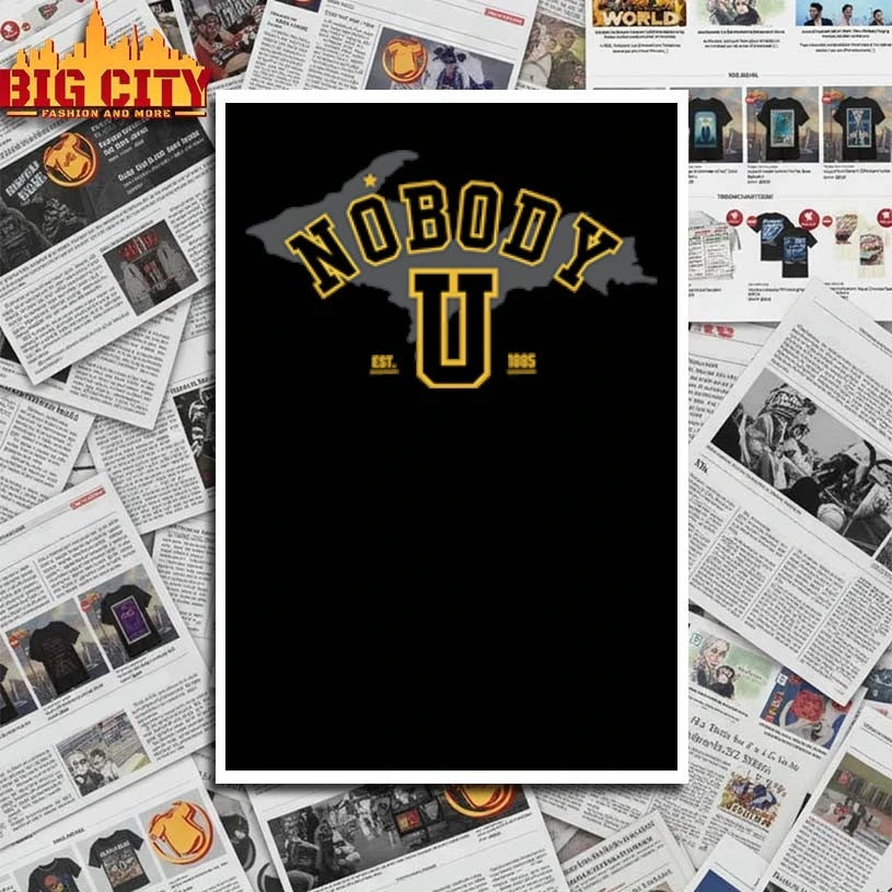 Michigan Tech Basketball Nobody U shirt