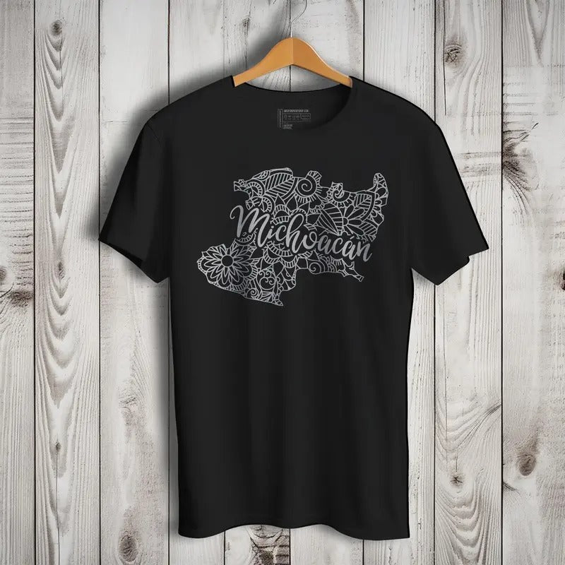 Michoacan Mexico Patriotic Mexican Short Sleeve T-Shirt- Playera Patriota De Mexico Casual Crewneck Hoodie, Sweatshirt