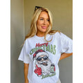 Middle Finger Santa Graphic Top T-Shirts, Hoodie, Sweatshirt | RetroVerseTees.com