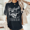 Midnight Toker Tee, Cowboy Skeleton Tee. Country Music Tee, Tee, Concert Tee, Size up for Oversized, Hoodie, Sweatshirt