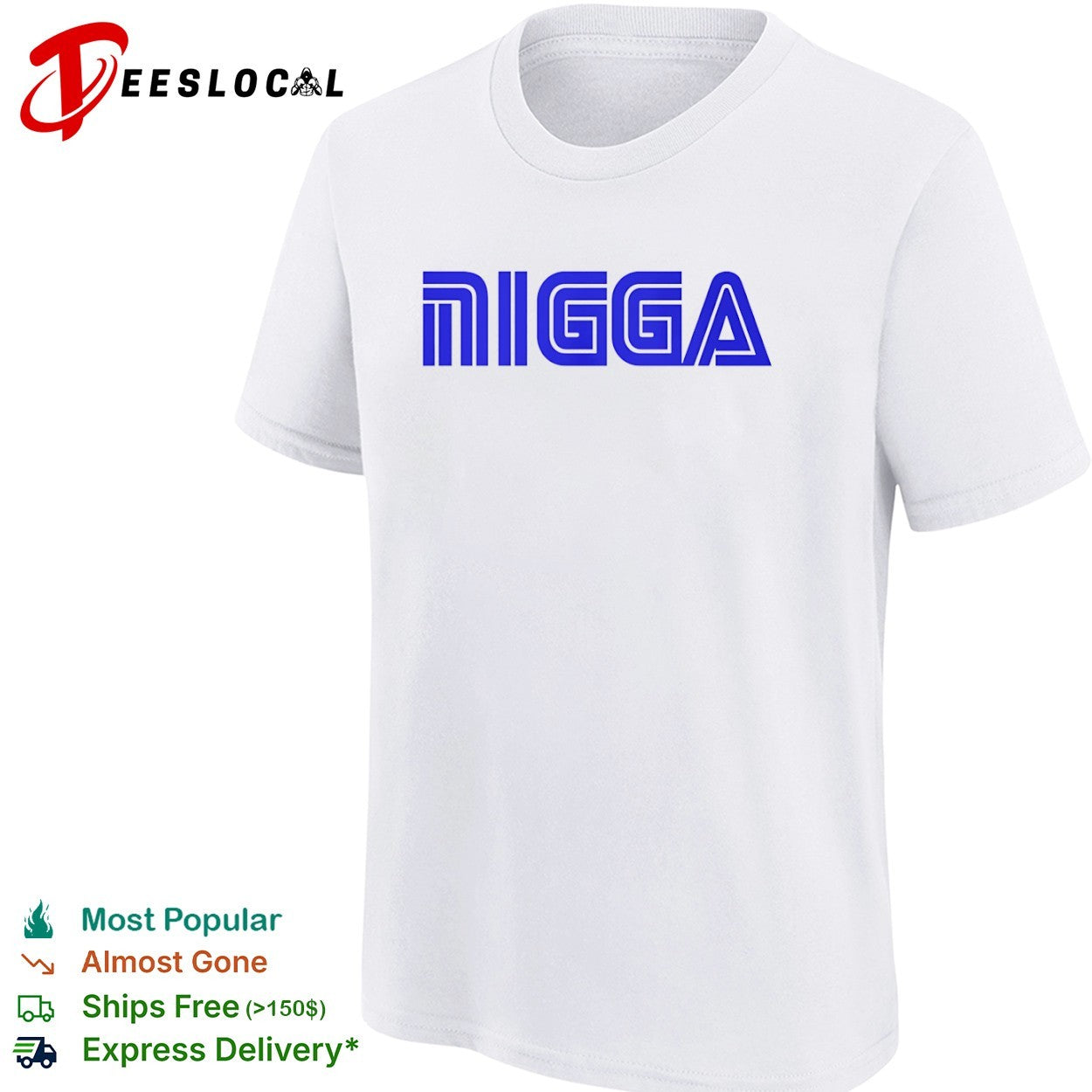Migga Logo Blue shirt