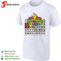 Mighty Morphin Power Rangers Periodic Table of Characters shirt