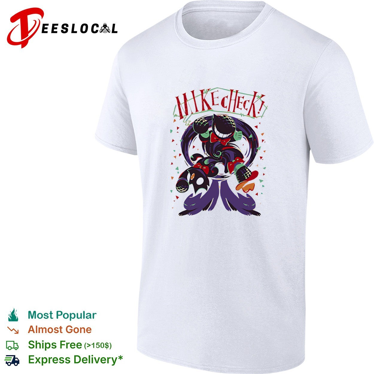 Mike Check Bendy and the Ink Machine Character shirt