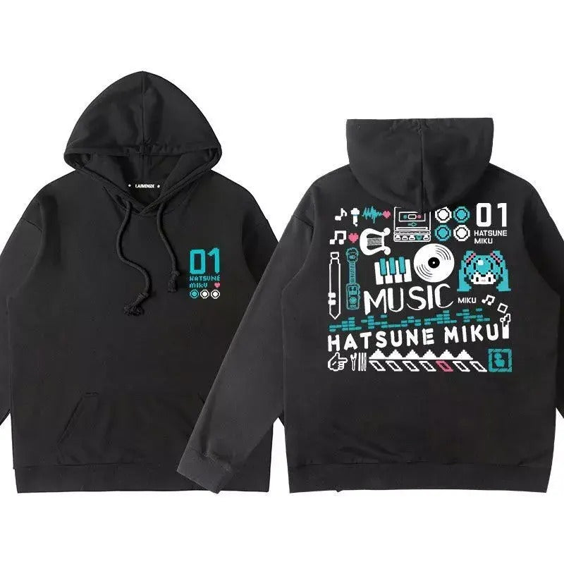 Miku Hatsune Cosplay Anime Comfortable Unisex Tees Hoodie, Sweatshirt | RetroVerseTees.com