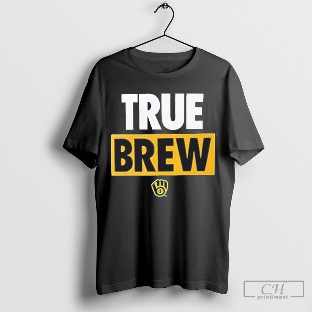 Milwaukee Brewers Baseball True Brew Logo Shirt Tee Shirts