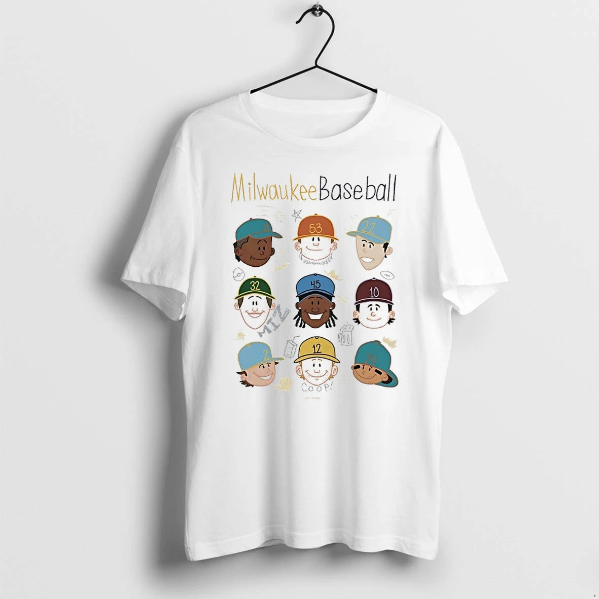 Milwaukee Brewers Baseball Swag Head Kids Cartoon Tshirts Sweater