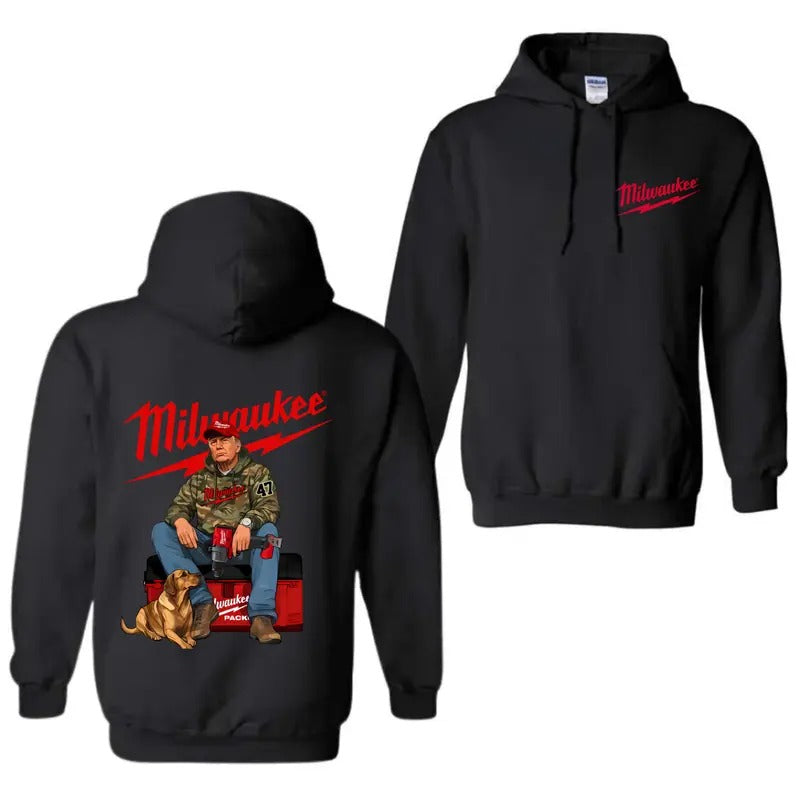 Milwaukee Trump Camo Unisex Hoodie, Trendy Hoodie Cotton Apparel for Men & Women, Comfortable & Stylish Design, Casual...