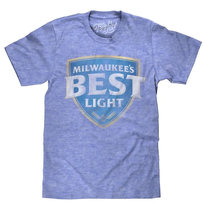 Milwaukee's Best Light Logo T-Shirt - Blue Hoodie, Sweatshirt | RetroVerseTees.com
