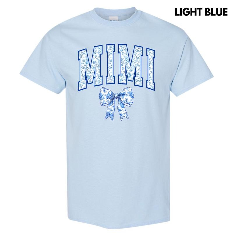 Mimi Blue Ginger Jar Florals Gildan Short Sleeve T-Shirt 'NLB' Hoodie, Sweatshirt | RetroVerseTees.com