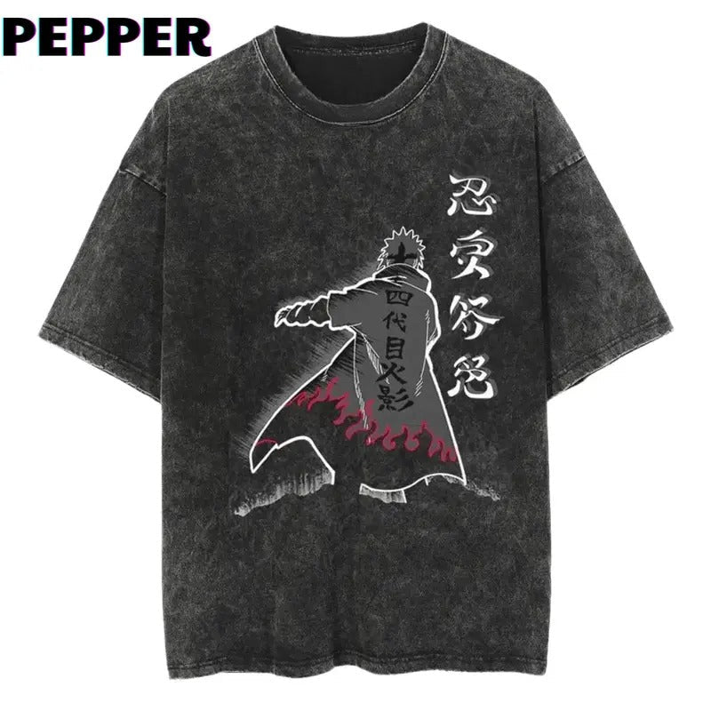 Minato Vintage Washed Shirt Menswear Top Underwear Tshirt Hoodie, Sweatshirt | RetroVerseTees.com