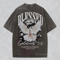 [ Mineral Wash ] Christian Shirt Blessed Tee Jesus Apparel Faith Streetwear Unisex Crewneck Religious Washed Gift For Him...