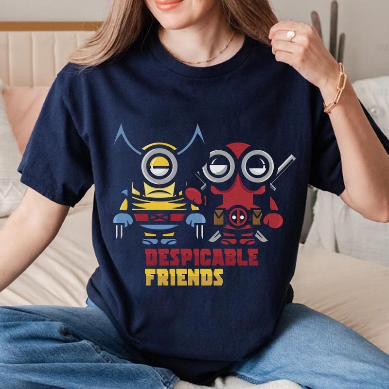Miniiions DEaDDpOoL and Xxmen Movie  Shirt Halloween Shirt Hoodie, Sweatshirt | RetroVerseTees.com