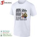 Minions yes I am a sexy wife property of a freaking awesome husband shirt