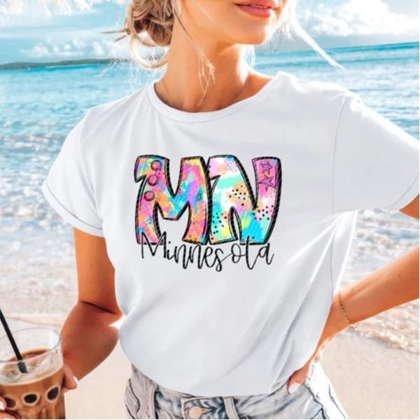 Minnesota Neon Splash DTF Transfers - THIS IS NOT A SHIRT Hoodie, Sweatshirt | RetroVerseTees.com