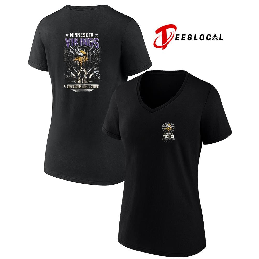 Minnesota Vikings freedom isn’t free team military graphic shirt
