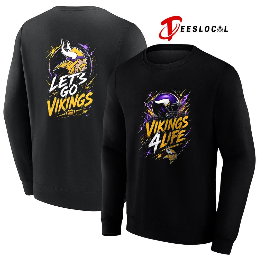 Minnesota Vikings x fan 4 life graphic shirt