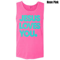 Mint Jesus Loves You PUFF Comfort Colors Tank Top T-Shirts, Hoodie, Sweatshirt | RetroVerseTees.com