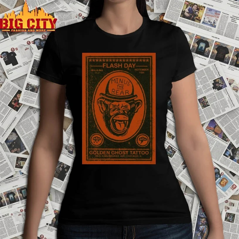 Minus The Bear Milwaukee Ave, Chicago Poster Shirt