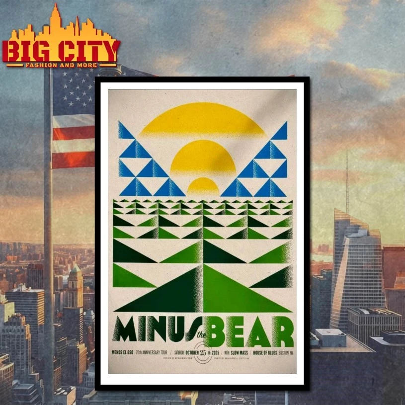 Minus The Bear Oct 25 2025 Show Boston MA Poster shirt