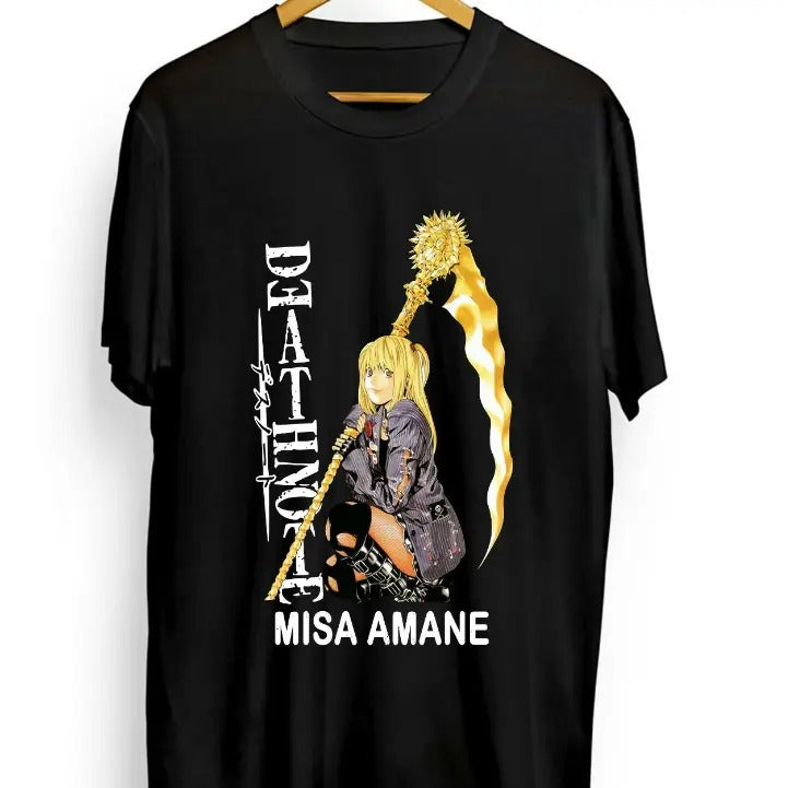Misa Amane shirt Death Note L New shirt,2022 Graphic Anime Size S to 3XL Hoodie, Sweatshirt | RetroVerseTees.com