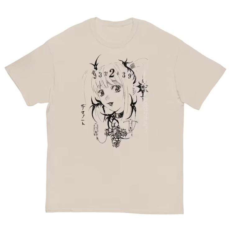 Misa Death Cybersigilism Vintage Graphic Tees, Death Note Shirt, Manga Anime Tshirt, Anime Clothing, Unisex T-Shirt,...