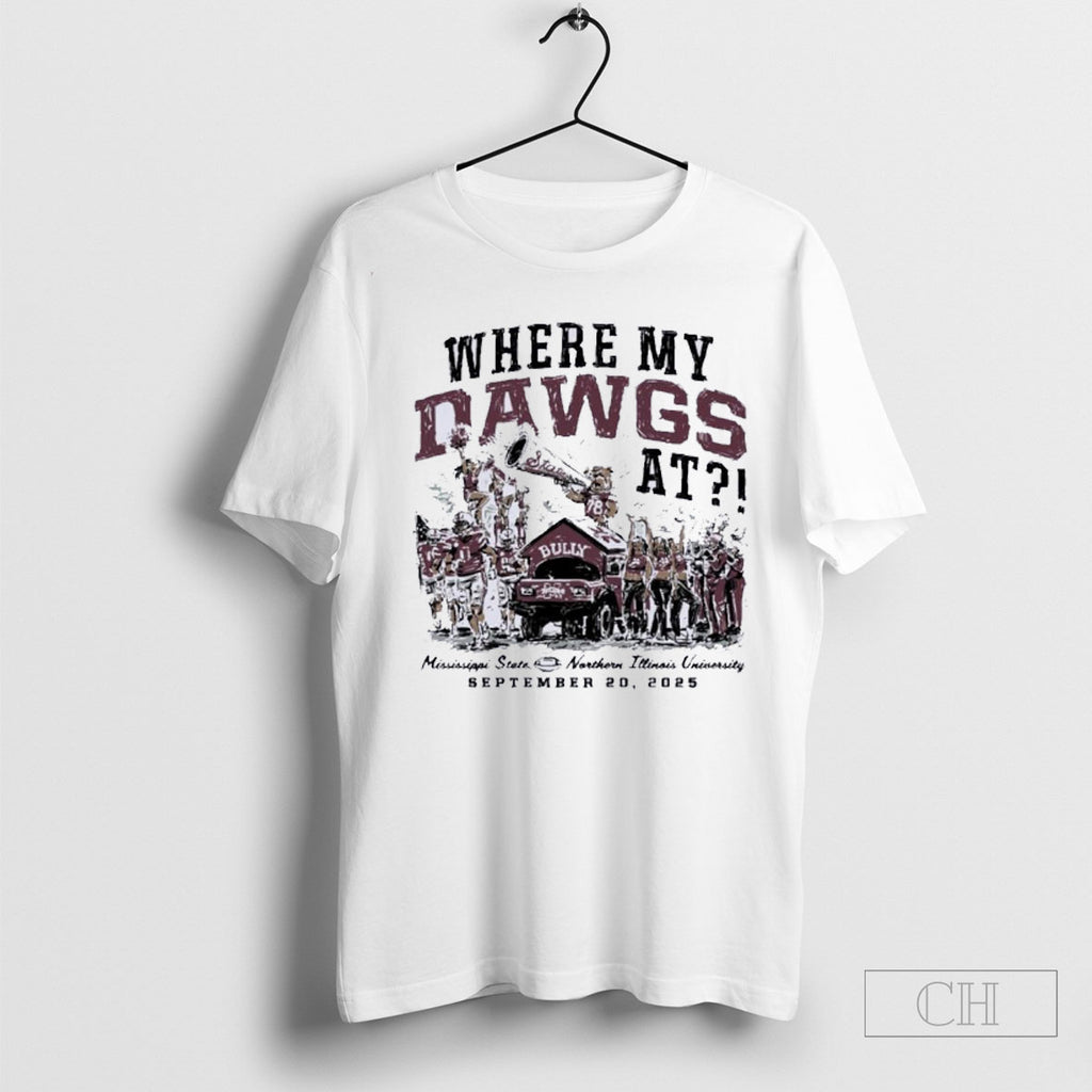 Mississippi State Bulldogs Vs Northern Illinois Huskies Game Day 2025 T