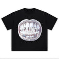 Mixed Emotion Grillz Graphic Tee Oversized Y2k T-Shirt Graphic Tee for Men Women Hoodie, Sweatshirt | RetroVerseTees.com