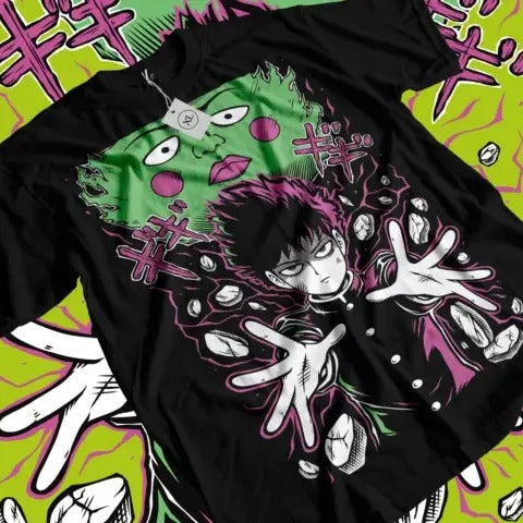 Mob Psycho 100 Cast T-Shirt Anime Manga Mob Psycho Dimple T-Shirt Tee All Size Hoodie, Sweatshirt | RetroVerseTees.com