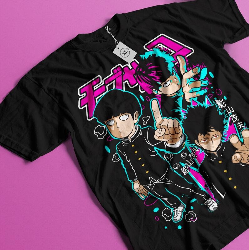 Mob Psycho 100 Manga Strip Anime Manga Gift Unisex shirt T-Shirt S-4XL Tshirt S-4XL Hoodie, Sweatshirt | RetroVerseTees.com