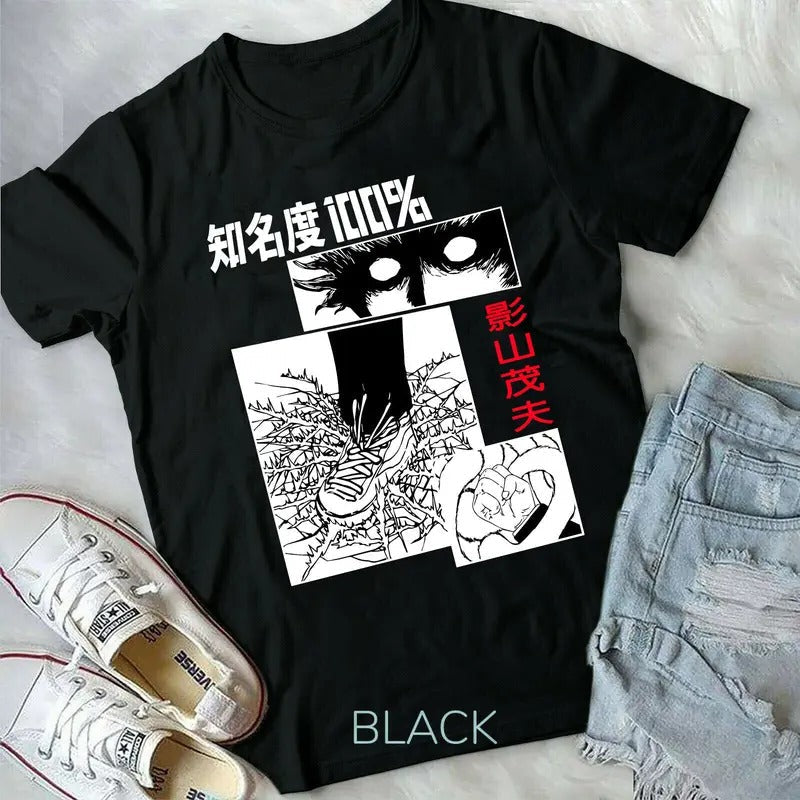 Mob Psycho 100 Shigeo Kageyaman Anime,Japanese new Unisex T-Shirt S-4XL Hoodie, Sweatshirt | RetroVerseTees.com