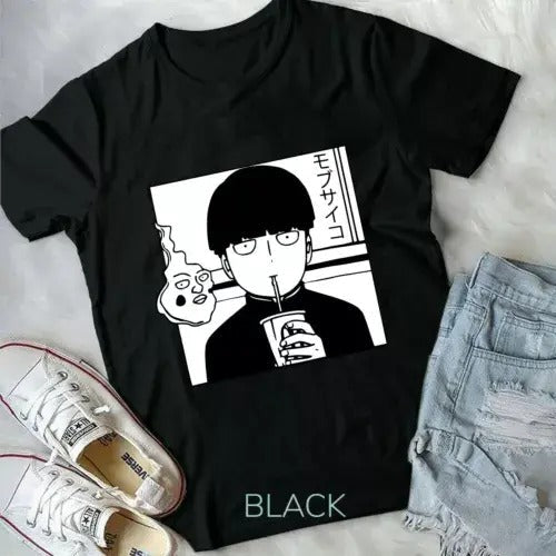 Mob Psycho 100 new Unisex T-Shirt,Shigeo Kageyama T-Shirt,Dimple and Mob,Anime Hoodie, Sweatshirt | RetroVerseTees.com