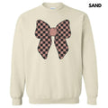 Mocha Checker Bow Sweatshirt 'NLB' T-Shirts, Hoodie | RetroVerseTees.com